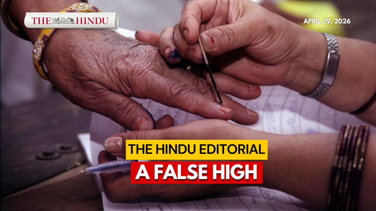 A false high: On voter turnout data, SIR impact | The Hindu Editorial