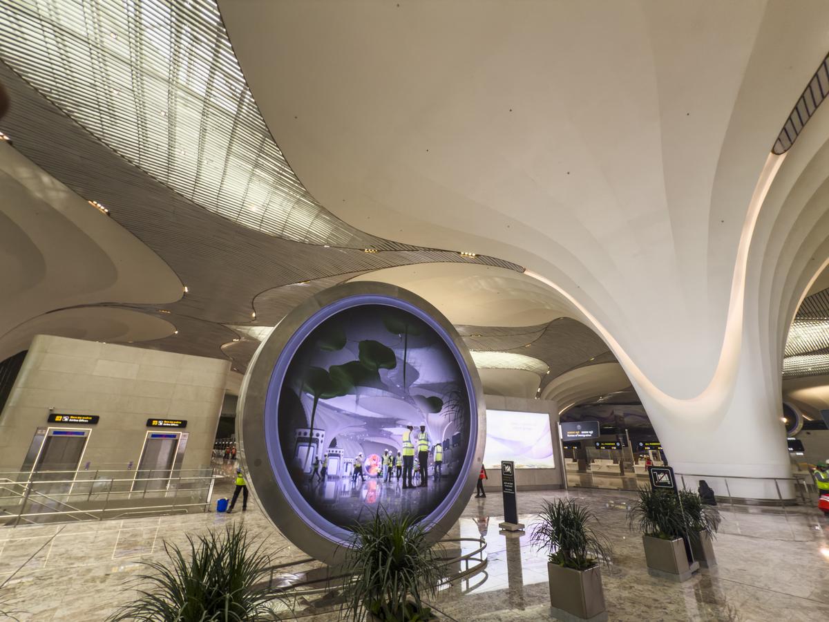 A view of Navi Mumbai airport.