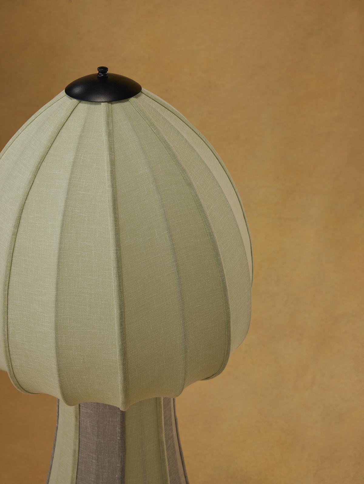 Details of the Mushroom Floor Lamp’s construction. Details of the Mushroom Floor Lamp’s construction.