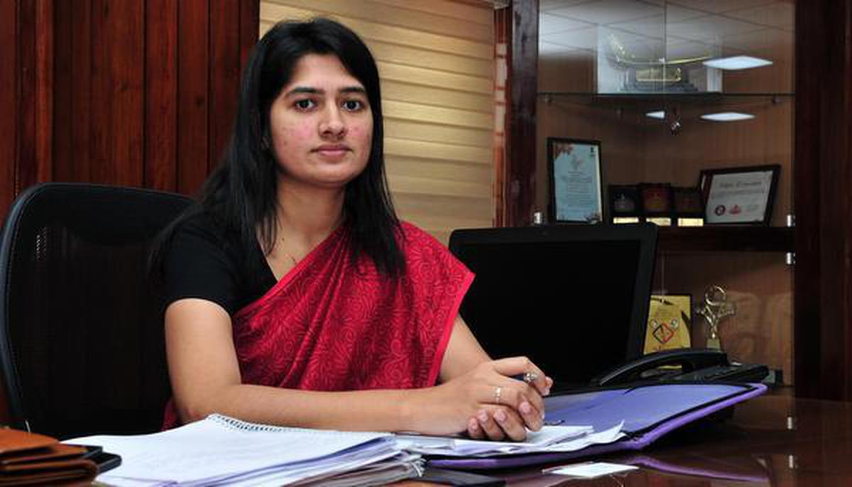 T.V. Anupama, District Collector of Alappuzha, is making a ...