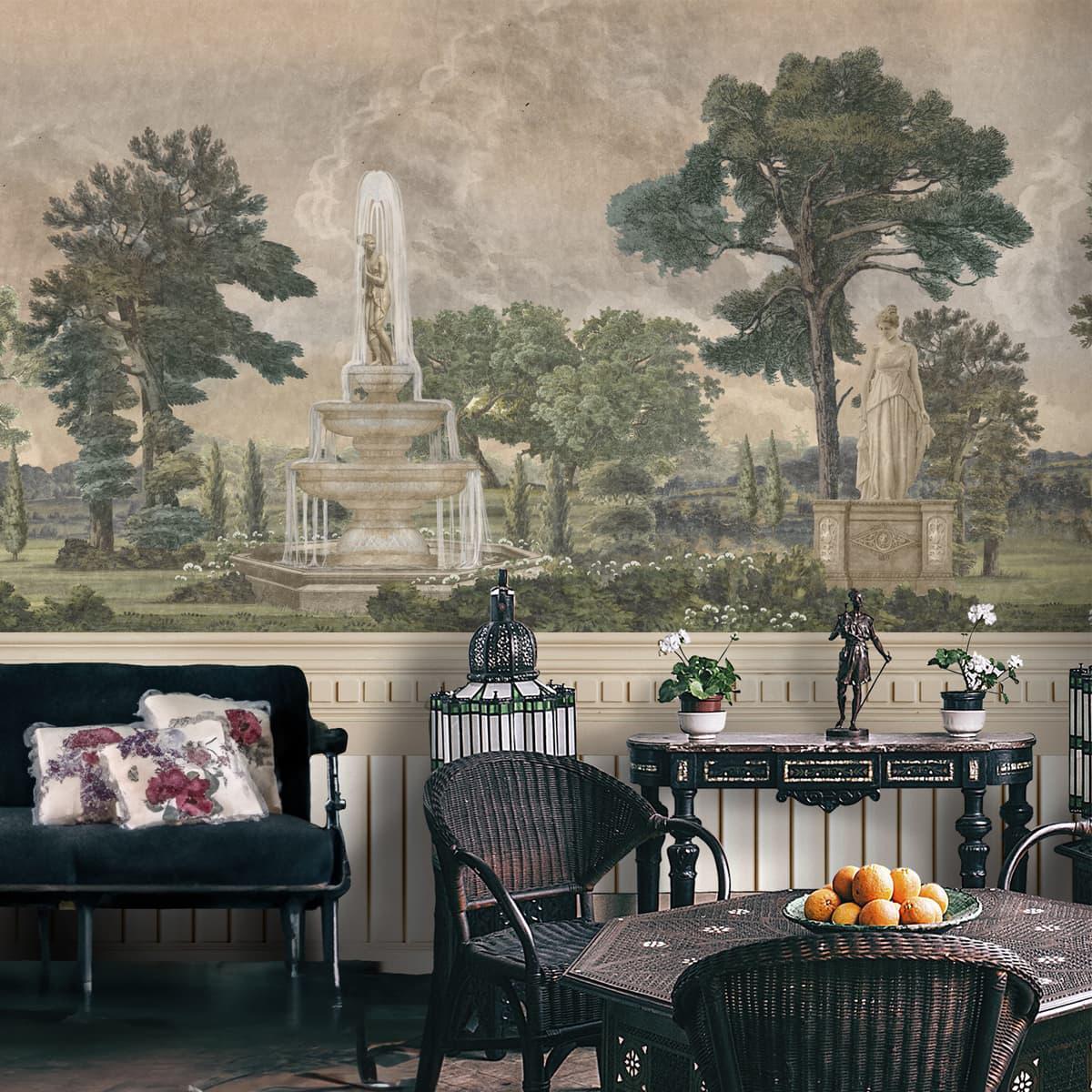 Garden charm infuses spaces with a touch of European romance through delicate florals and soft, organic hues. Garden charm infuses spaces with a touch of European romance through delicate florals and soft, organic hues.
