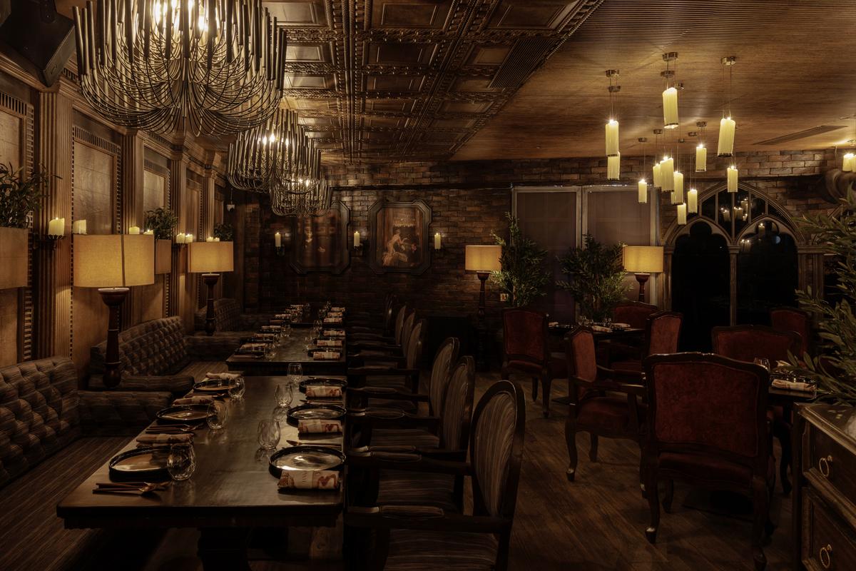 The main dining hall. The main dining hall.