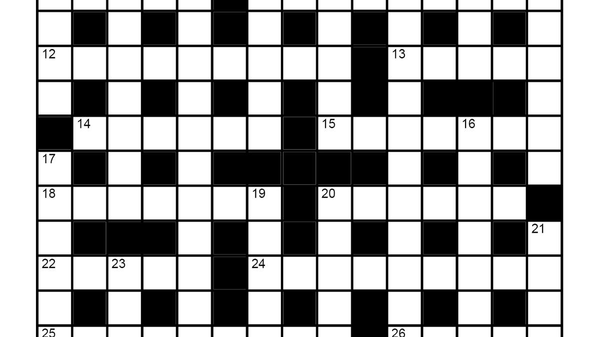 The Hindu Sunday crossword No. 33