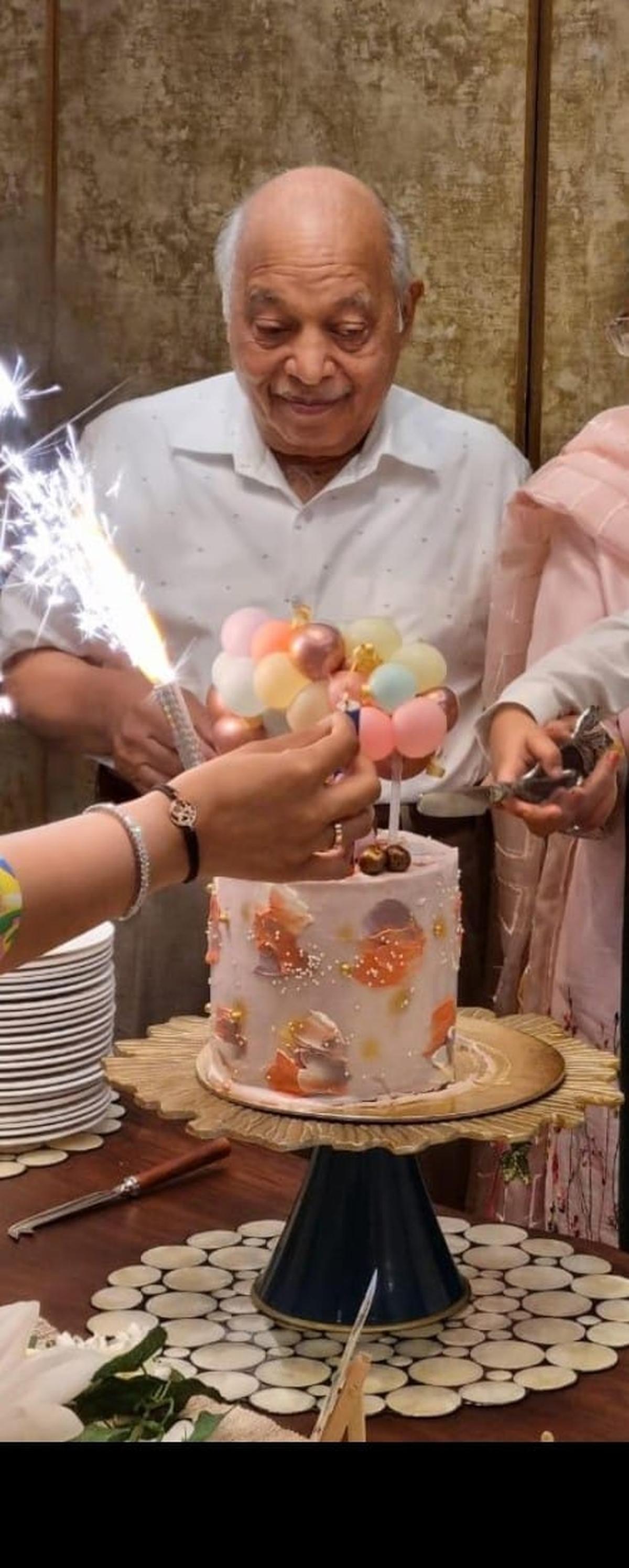 An earlier birthday celebration of Rajendra Prasad.