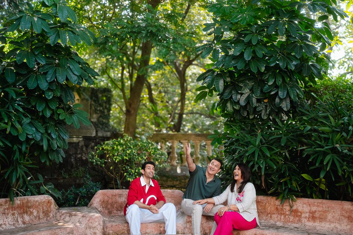 Archana Puran Singh with her family.