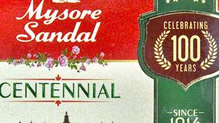 Karnataka : Bengaluru : 09/09/2017: Soap brought on the occasion of hundered years celebrations by Mysore Sandal. Photo: Bhagya Prakash K