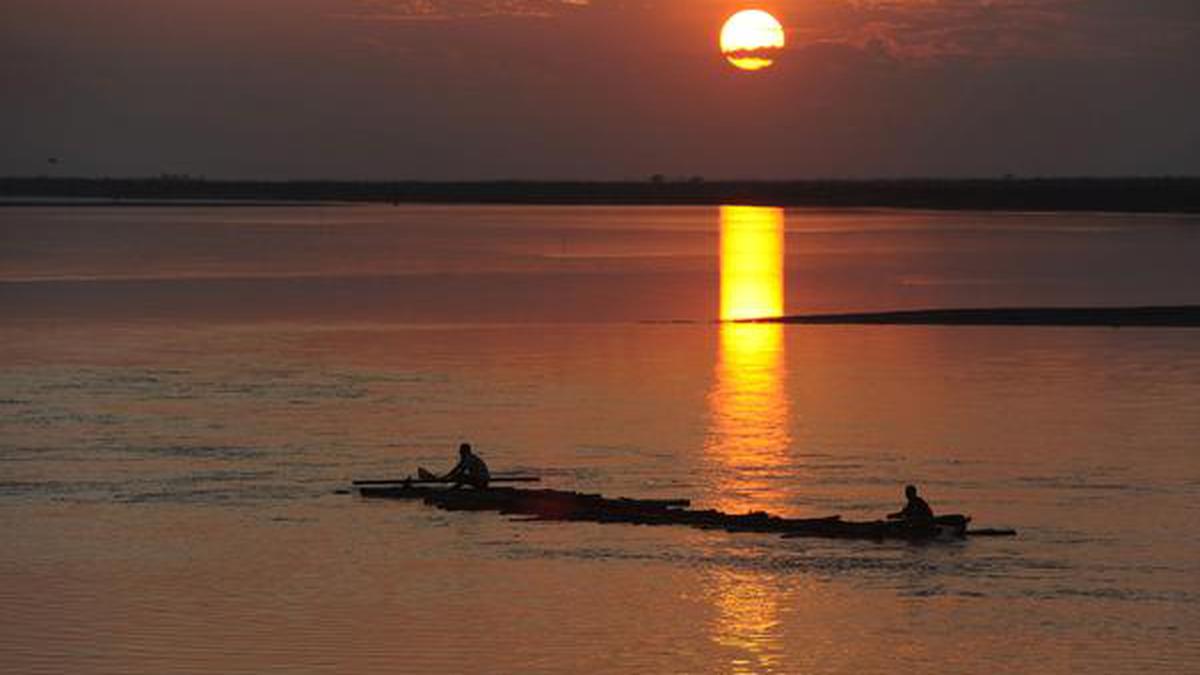 This son of Brahma flowed down as river