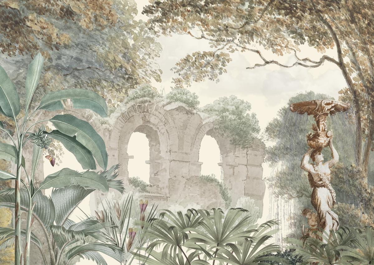 The romance of ruins, reimagined in a verdant dreamscape. The romance of ruins, reimagined in a verdant dreamscape.