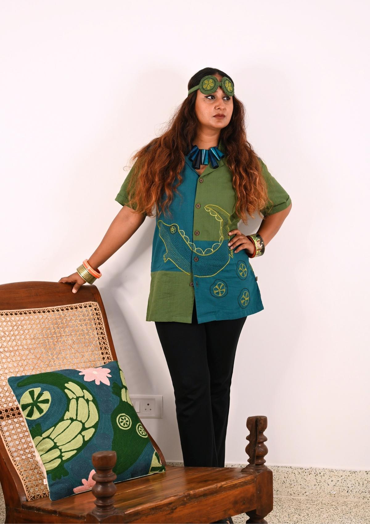 Snappy finds his way into textile by Varnam.