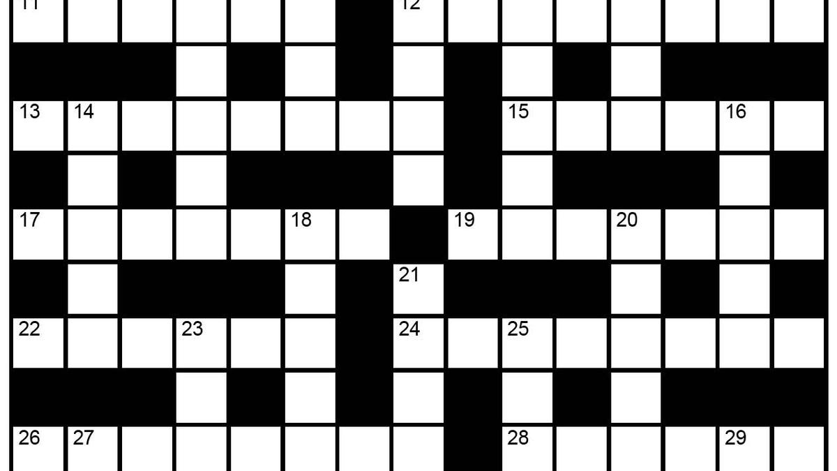 The Hindu Sunday Crossword No. 27