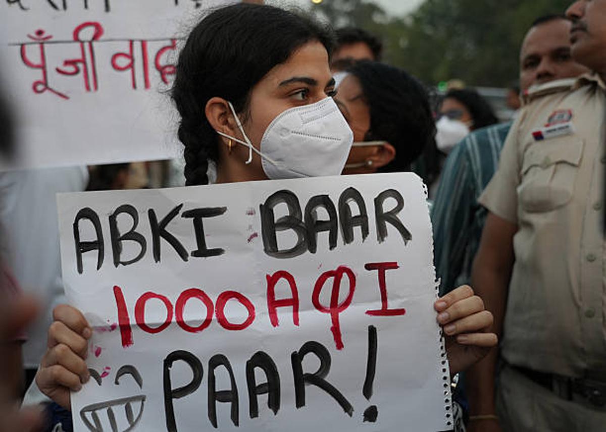 Protest against Delhi’s hazardous air pollution. Protest against Delhi’s hazardous air pollution.
