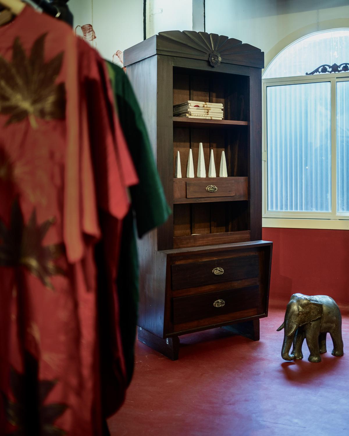 A display inside the Rouka store.
