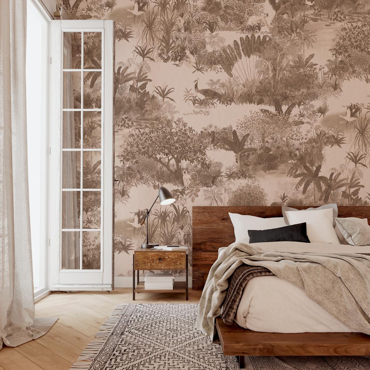 फूलों और फलों के पेड़ों से भरपूर वानस्पतिक वॉलपेपर जीवन से भी बड़े हरे परिदृश्य पेश करते हैं जो शहर जाने वालों से तुरंत जुड़ जाते हैं।