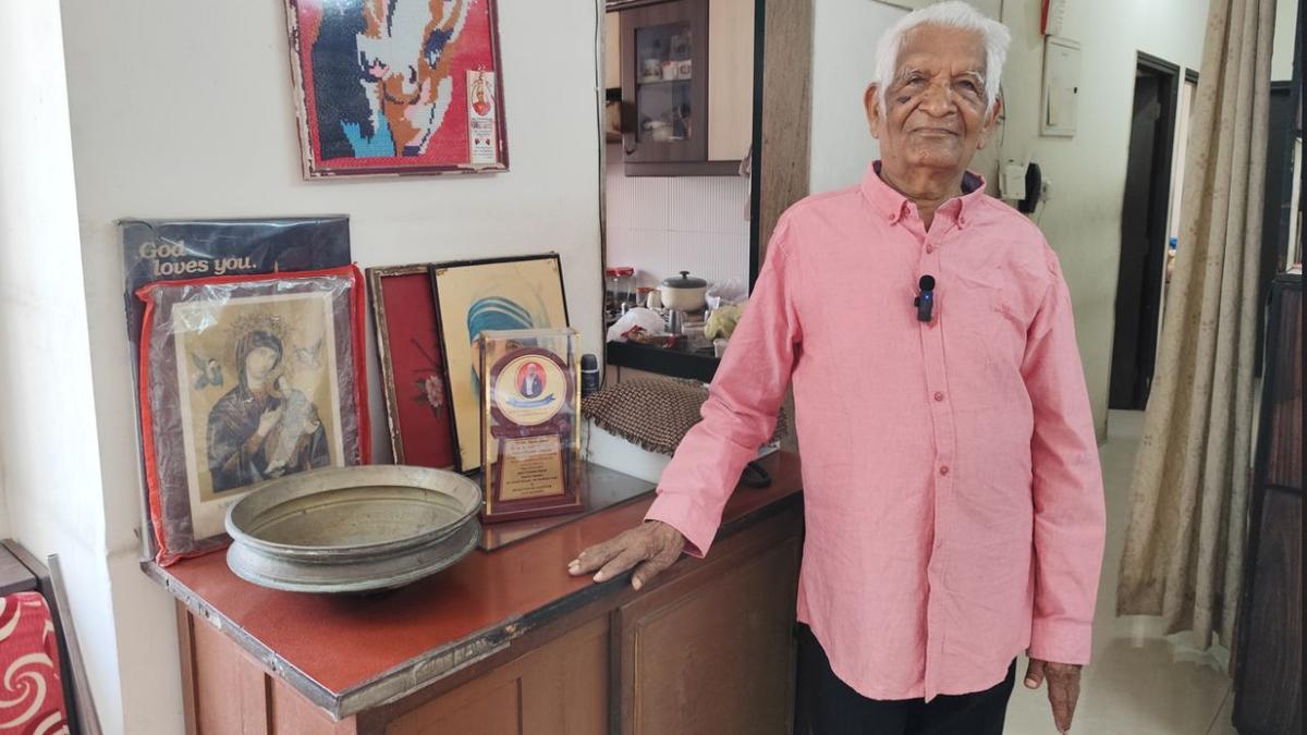 Centenarian K.M. Muthappan. 