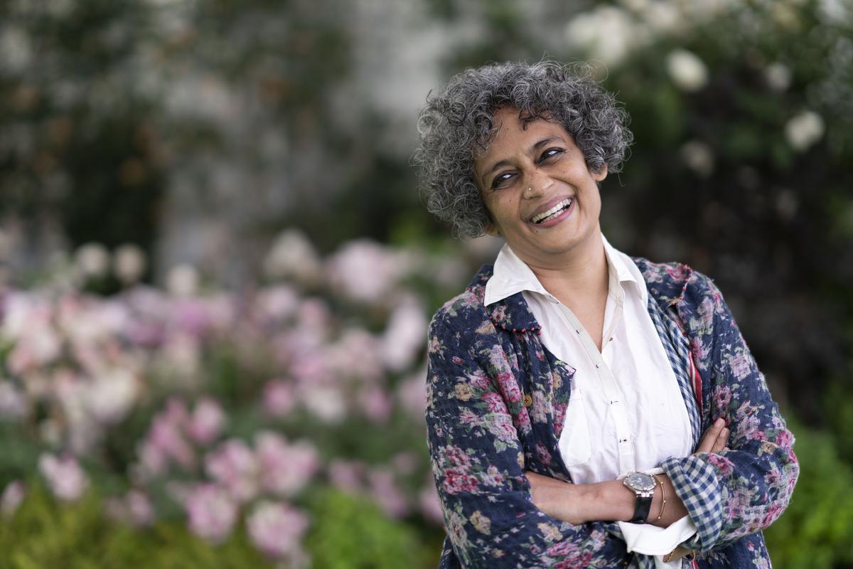 Arundhati Roy at the 2019 Hay Festival in Hay-on-Wye, Wales. Arundhati Roy at the 2019 Hay Festival in Hay-on-Wye, Wales.
