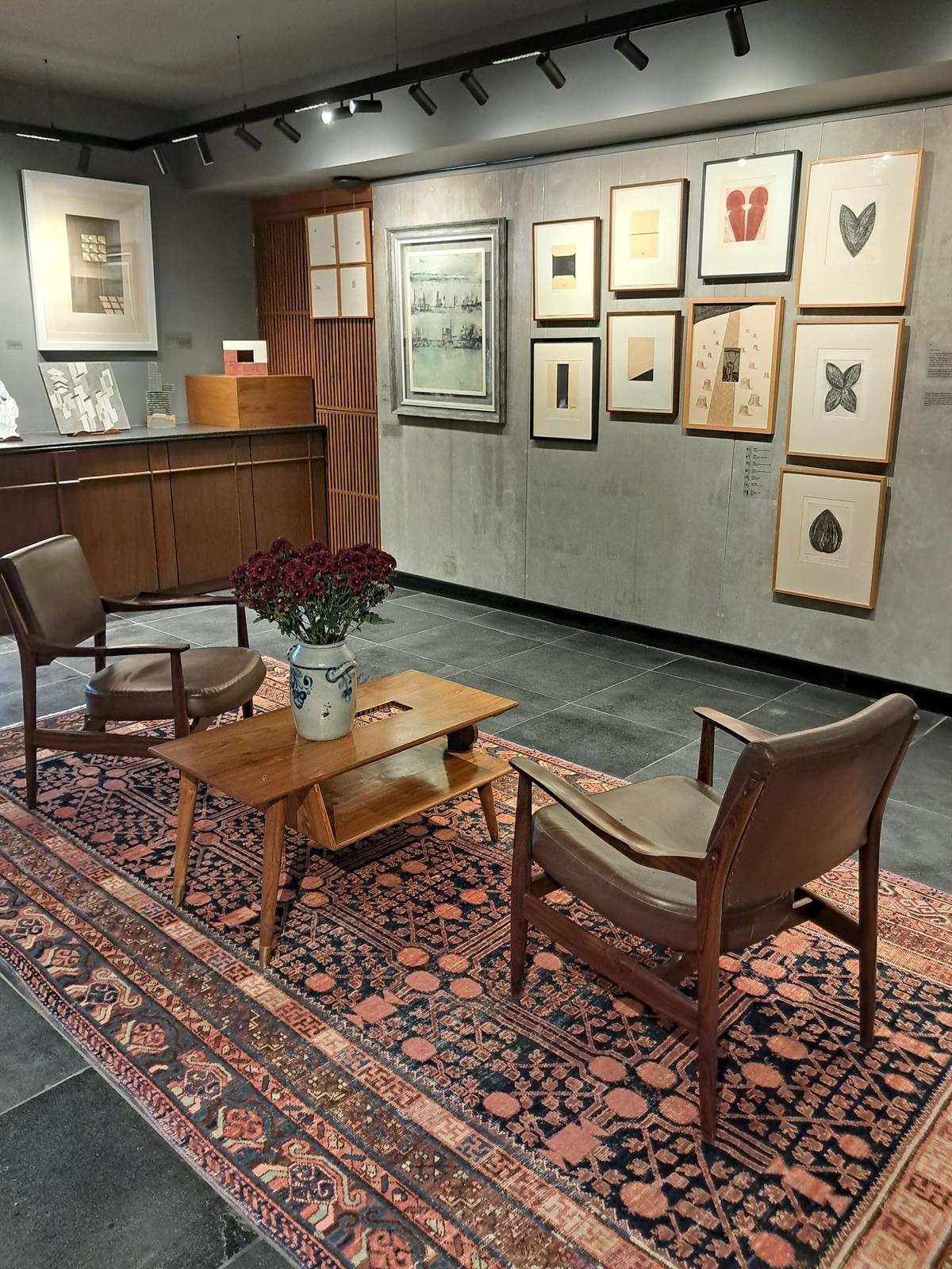 A centre table of late Art Deco design.