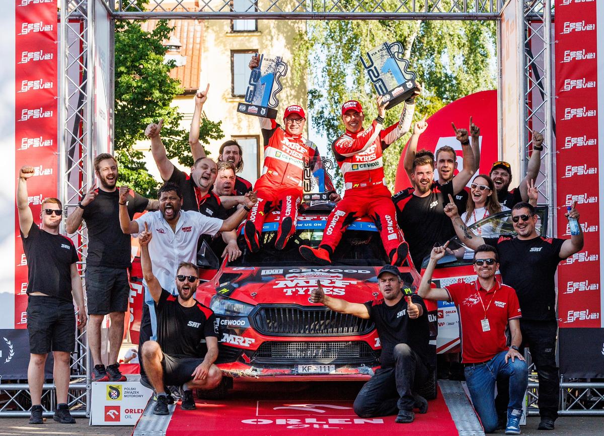 Neumáticos Team MRF, campeones de Europa de rallyes Neumáticos Team MRF, campeones de Europa de rallyes