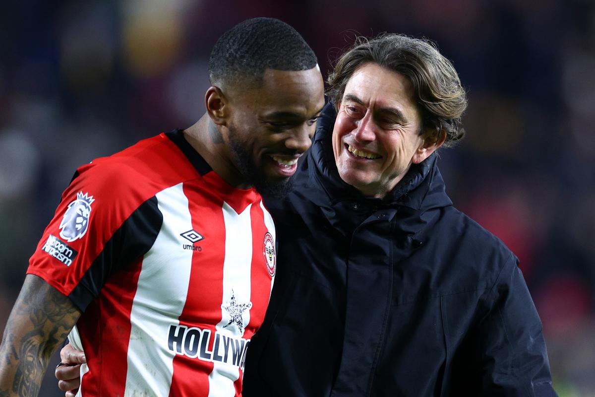 Parting ways? Brentford manager Thomas Frank expects Toney to attract big clubs in the summer. With the striker’s contract set to run out next term, the Bees will be keen to cash in on their highest-value asset. | Photo credit: Getty Images