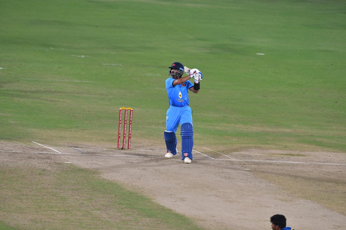 Mumbai’s Suryansh Shedge who played a match-winning cameo against Andhra in the Syed Mushtaq Ali Trophy T-20 cricket championship at Rajiv Gandhi Stadium in Hyderabad on Thursday, December 5, 2024.