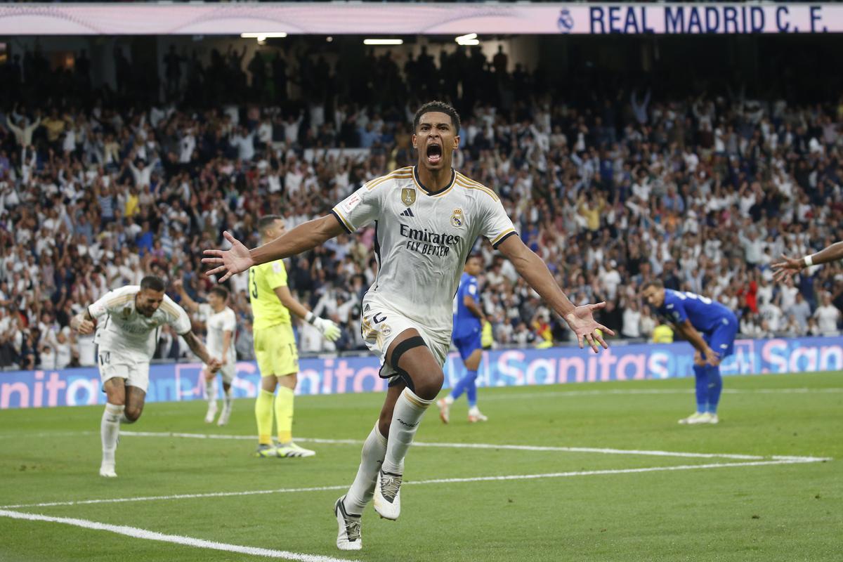 Elite habit: The best players make it count when their teams most need them. In his short time in the Spanish capital, Bellingham has already conjured up late winners for Madrid. | Photo credit: Getty Images