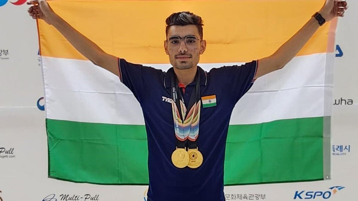 Kamaljeet bags two gold medals in free pistol