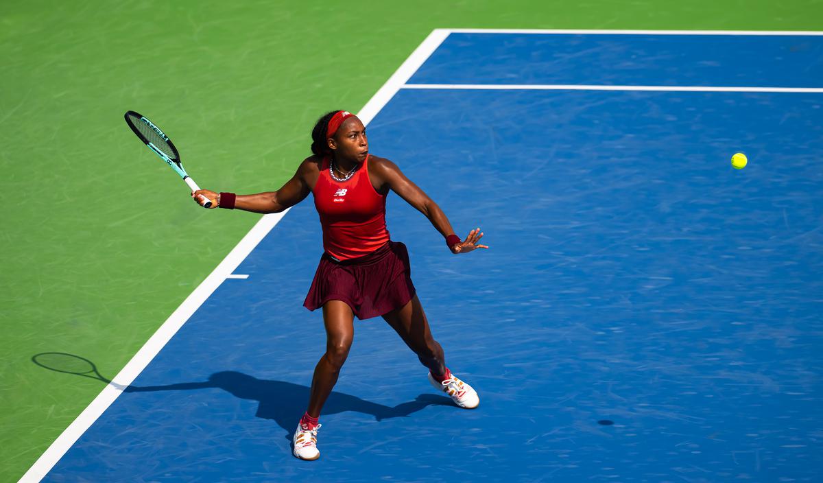 Troubleshooting: Aware that her forehand was a weakness, Gauff has worked on altering her footwork to get into better positions to hit the stroke with more venom. | Photo credit: Getty Images