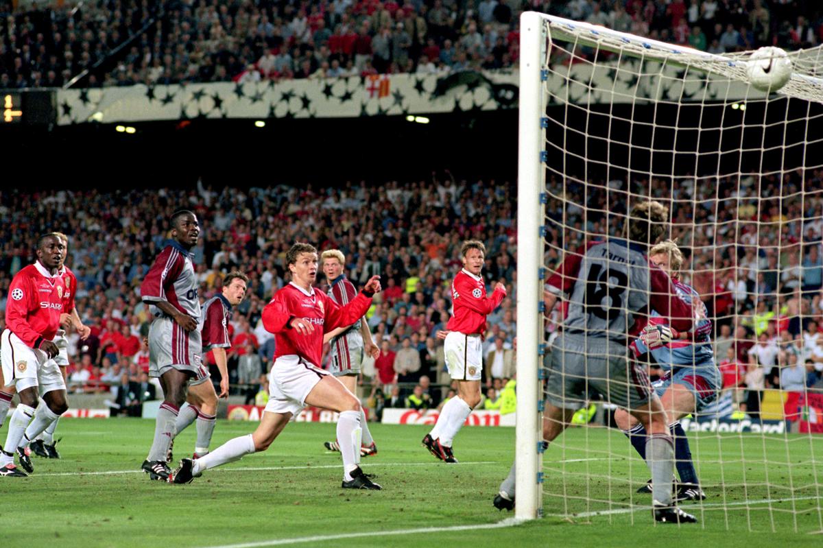 When the Baby-faced Assassin struck: Solskjaer scores the famous injury-time winner in the 1999 Champions League final against Bayern Munich — not many footballers have a more iconic career highlight in their catalogues. | Photo credit: Getty Images