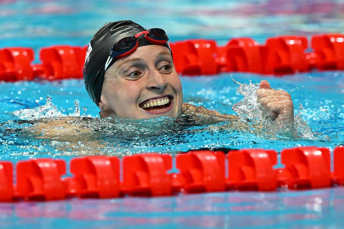 Up for it: Ledecky says she enjoys the thrill of being chased.