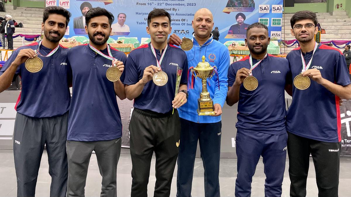 A slick show from its men gives Petroleum a record-extending 27th title in National table tennis 