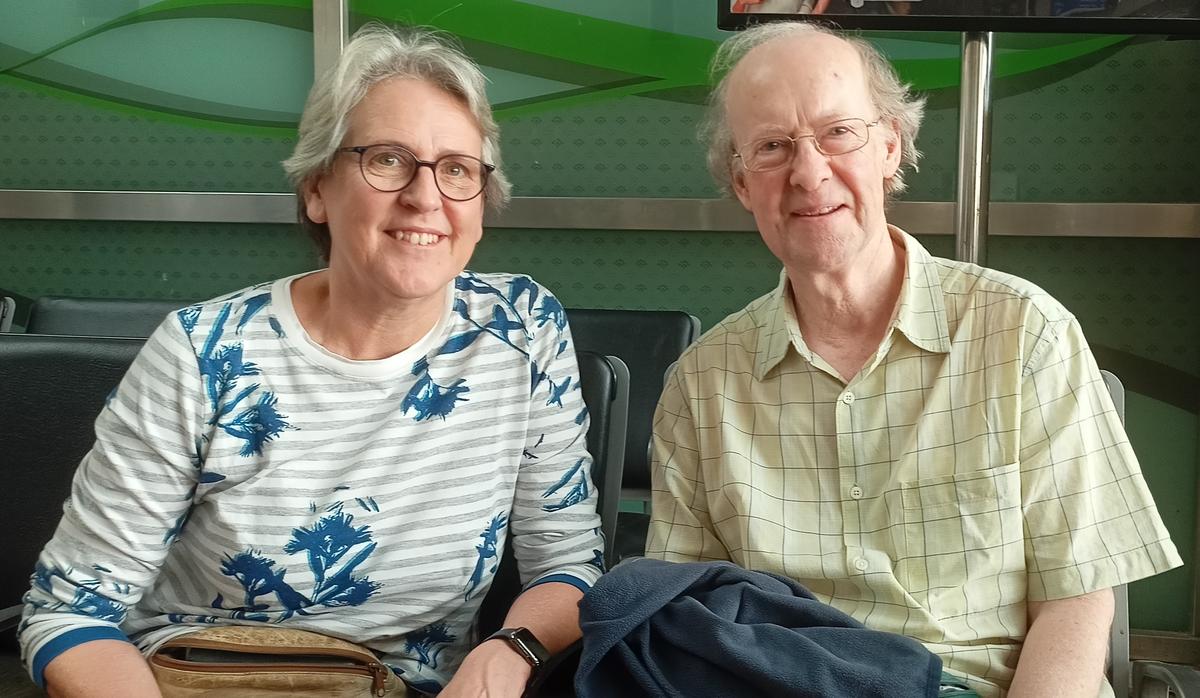 Proud parents: Susan and James Bryce flew down from Edinburgh to watch their daughter in action in the WPL. | Photo: P.K. Ajith Kumar