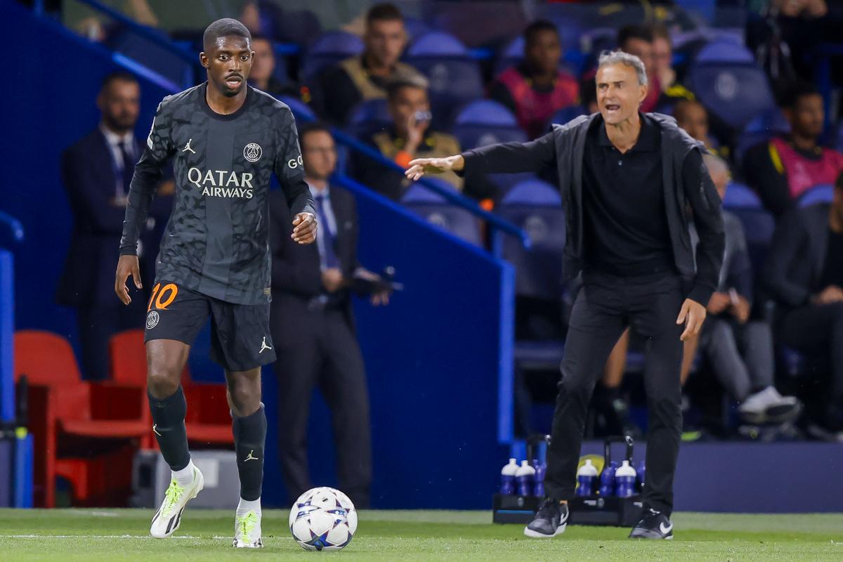 Fantasy pick: PSG manager Luis Enrique refuses to impose limits on Dembele’s goal-scoring potential. ‘Back when I played PlayStation, he was the kind of player you’d choose to change the game,’ says Enrique. | Photo credit: Getty Images