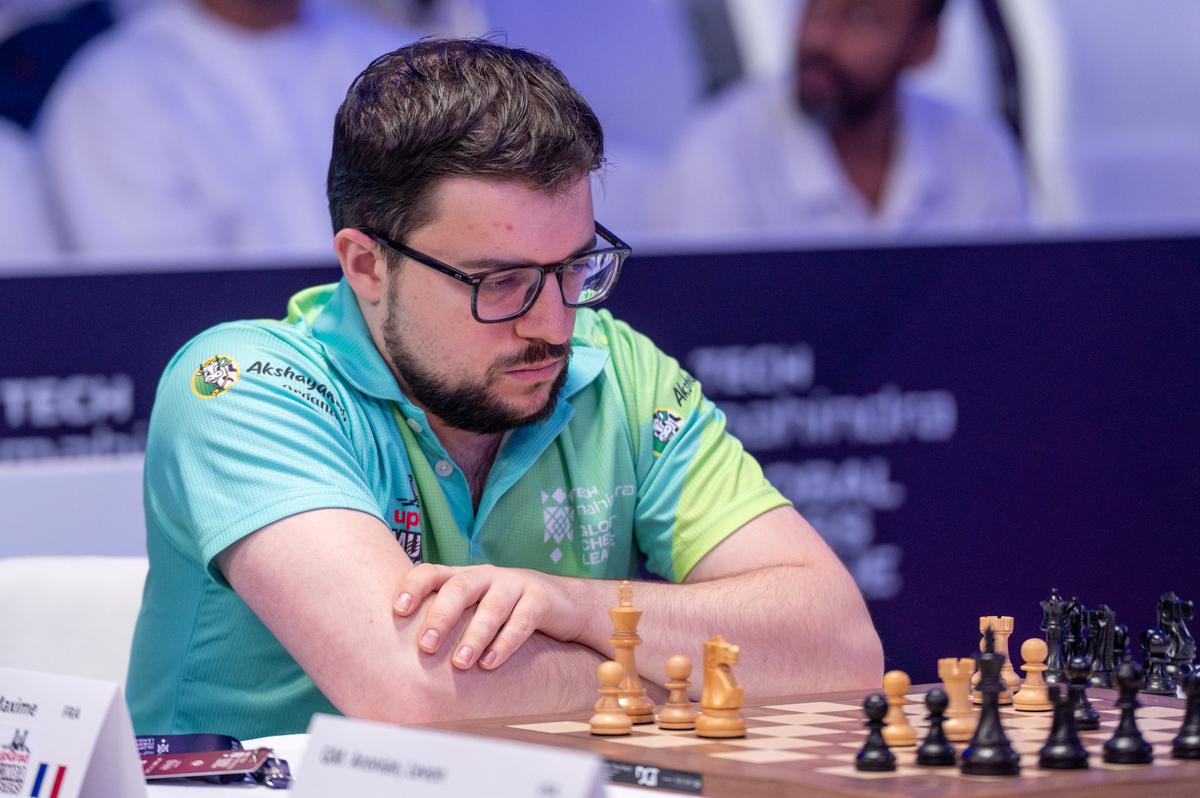 Franchise player: Vachier-Lagrave, who enjoyed his time with Upgrad Mumba Masters in the inaugural Global Chess League in Dubai, believes the tournament is ‘good for chess’ because it helps ‘people get involved and root for a team’. | Photo credit: Getty Images