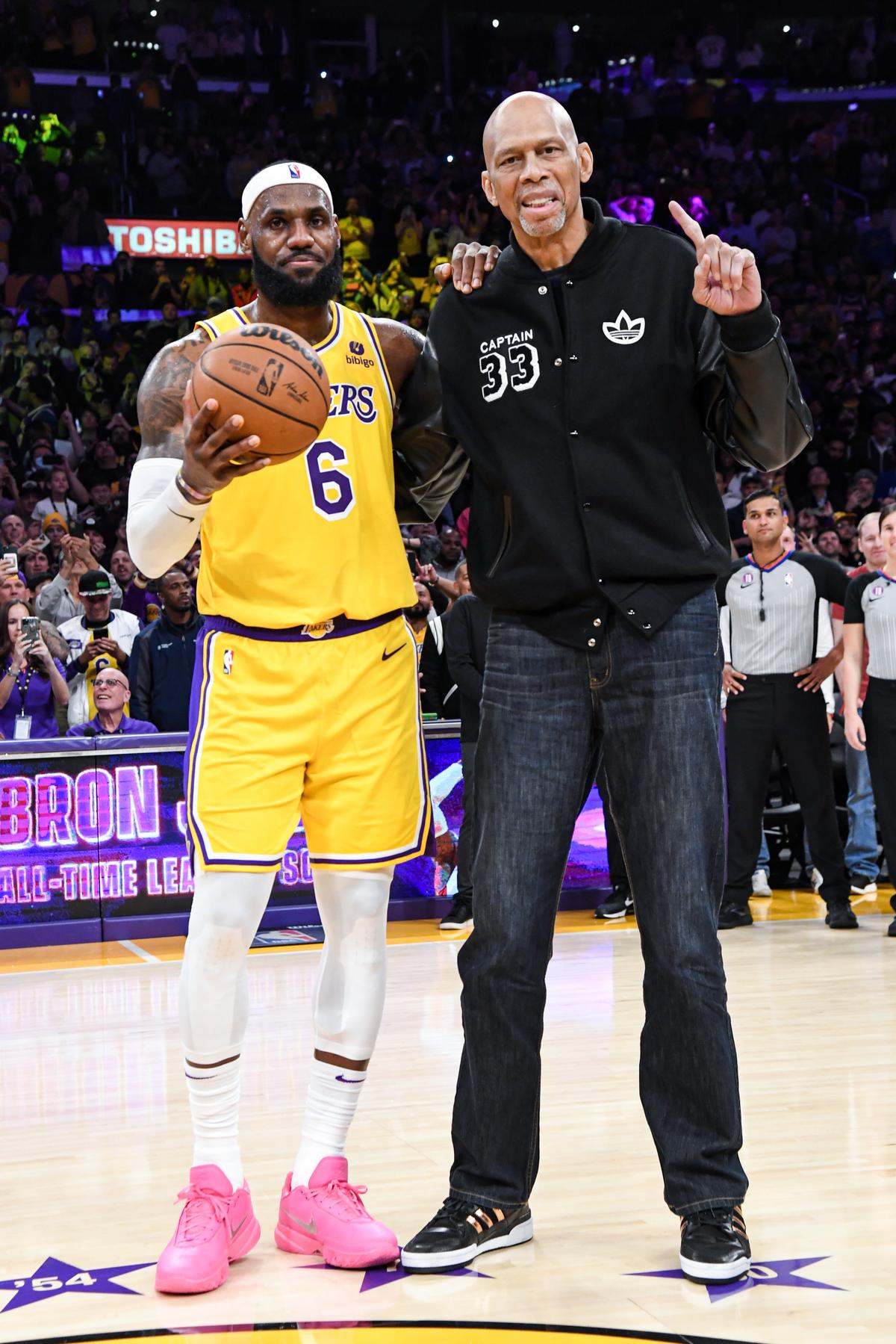 Different shades of great: Abdul-Jabbar was an all-out scoring machine while James derives great satisfaction from getting everyone on the floor involved on offence. Photo credit: Getty Images