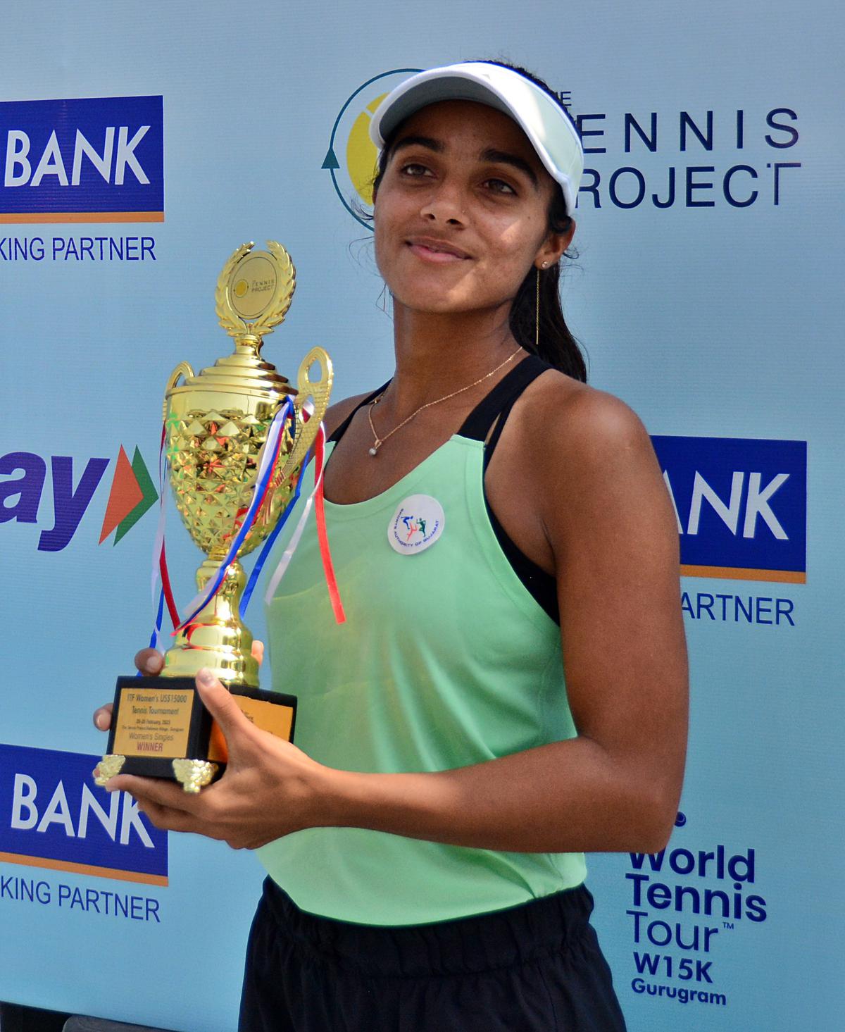 Vaidehi Chaudhari rallies from a set down to win her second title ...