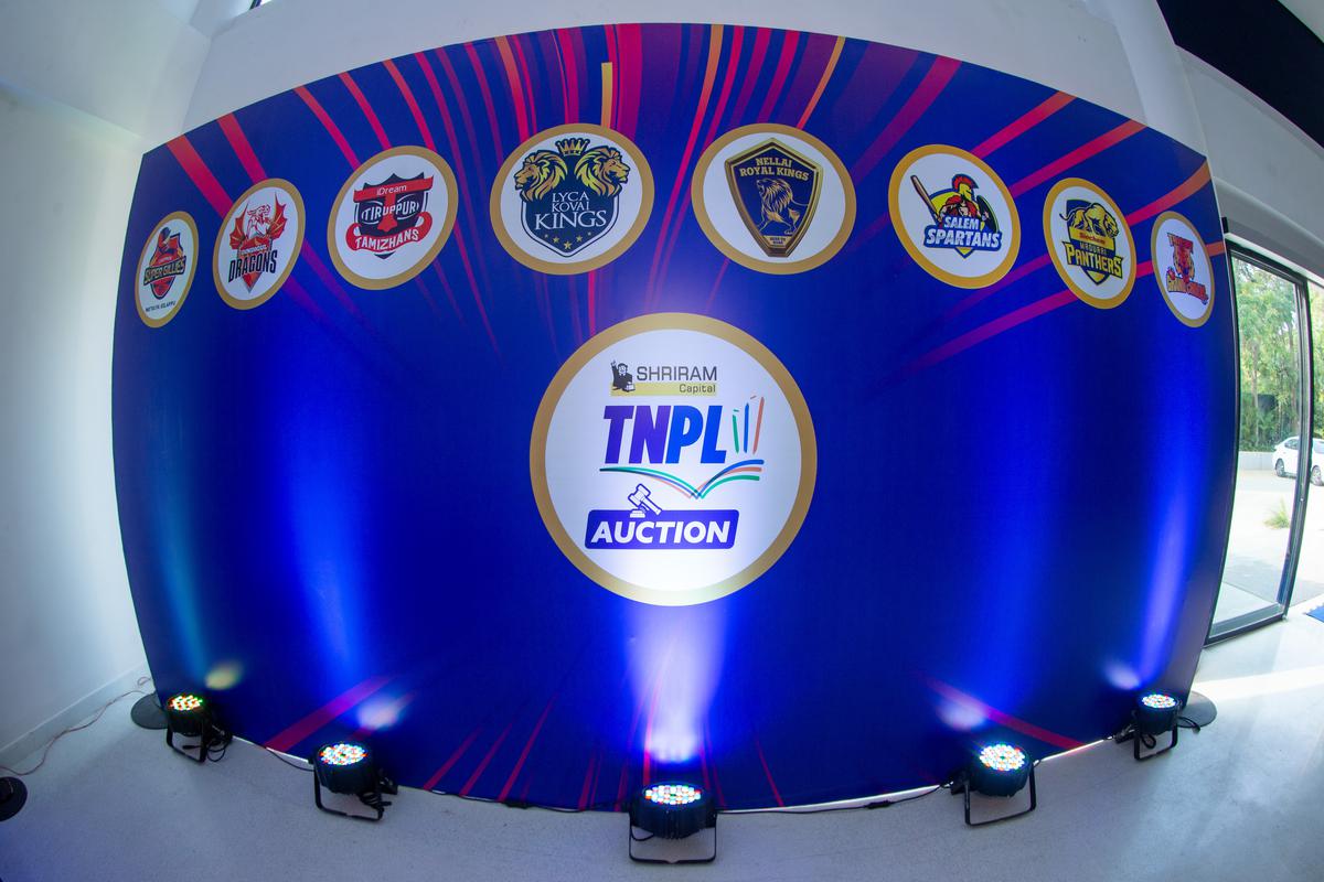 General View during the Tamil Nadu Premier League auction held at the TNCA, on 7th February 2024.