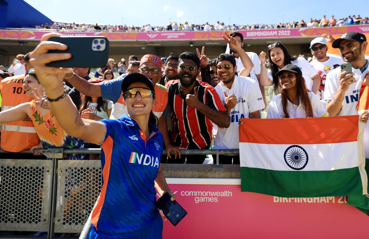 Stamping her presence: The leading wicket-taker at the Commonwealth Games, Renuka was one of the top performers in India’s silver-winning campaign.