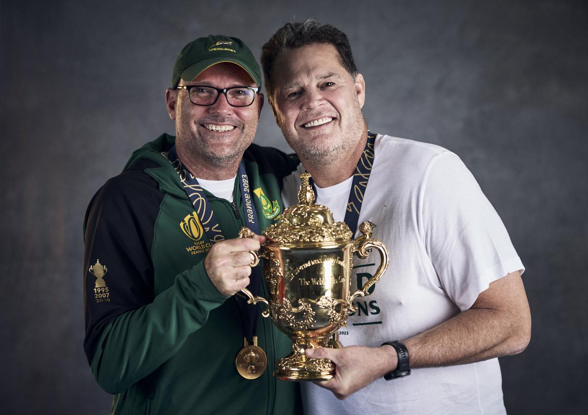 Masterminds: Jacques Nienaber and Rassie Erasmus have worked together — first as assistant coach and head coach, and then as head coach and director of rugby — to turn around a shambolic Springboks side. | Photo credit: Getty Images