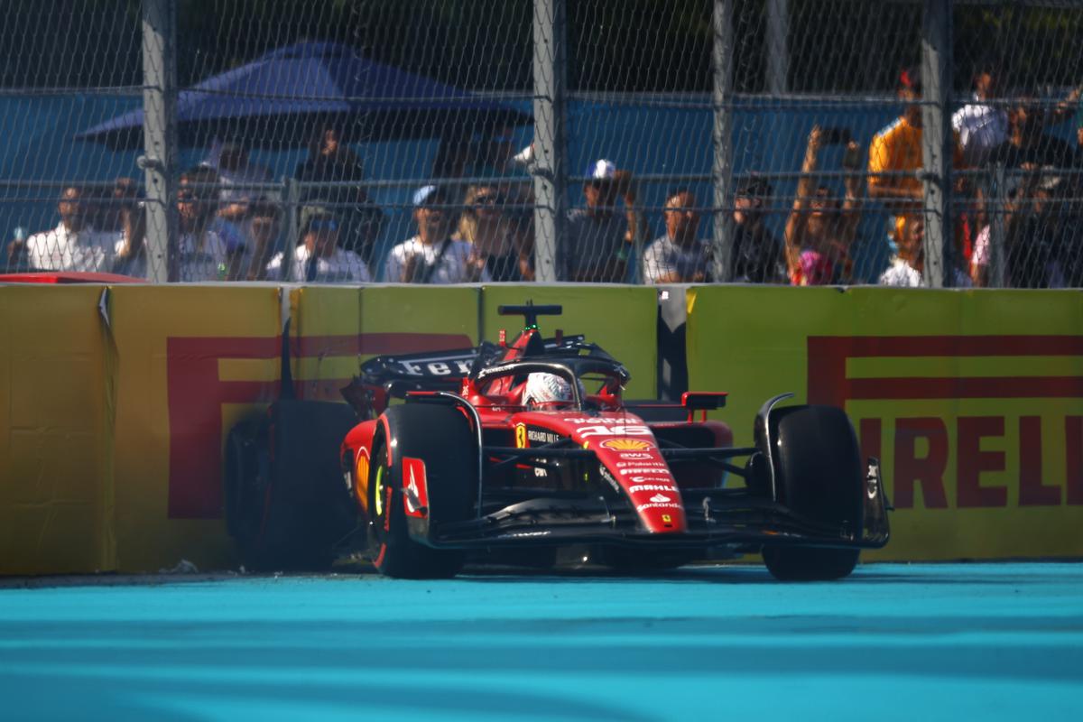 The perils of overcompensation: Leclerc’s uncharacteristic errors this year were often consequences of a desperate driver trying to push beyond the car’s limits to find lap time. | Photo credit: Getty Images