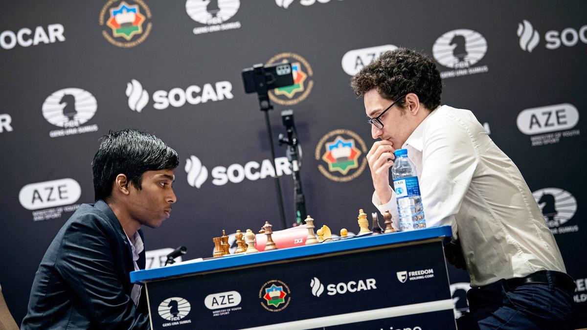 Chess world cup: Praggnanandhaa draws Caruana in first game of semifinals