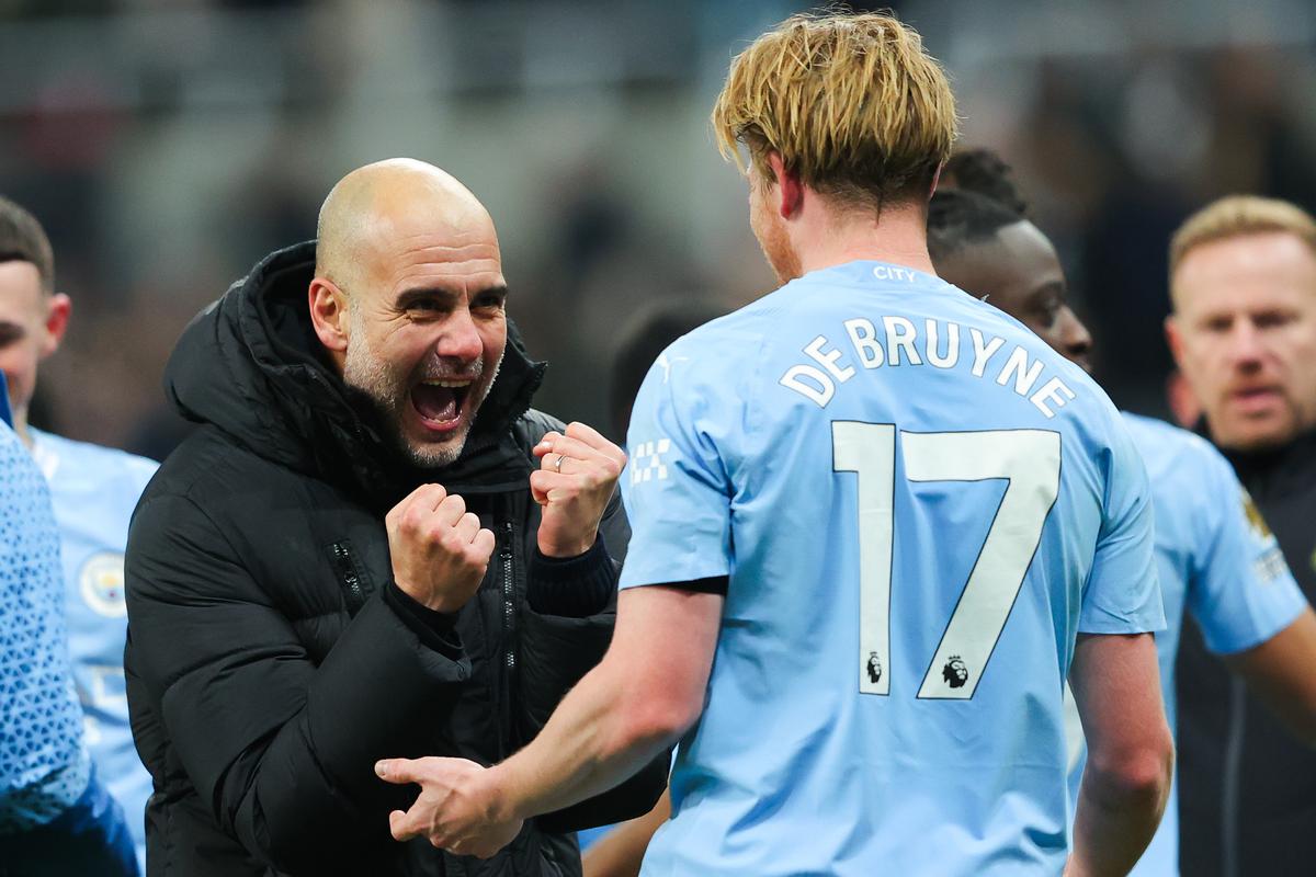 My precious! Pep Guardiola often speaks about the difference between players who ‘help you play better’ and those ‘who win games’. ‘Kevin helps to win games,’ the City manager said of the midfielder he prizes very highly. | Photo credit: Getty Images