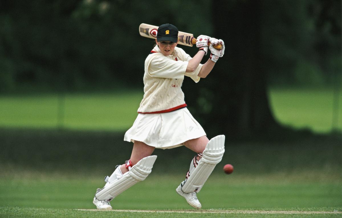 Bygone era: The women’s game was very different when Edwards arrived on the scene in 1996. ‘All the players in the England team were amateurs,’ she says. ‘It has been extraordinary really to see the rise of the game.’ | Photo credit: Getty Images