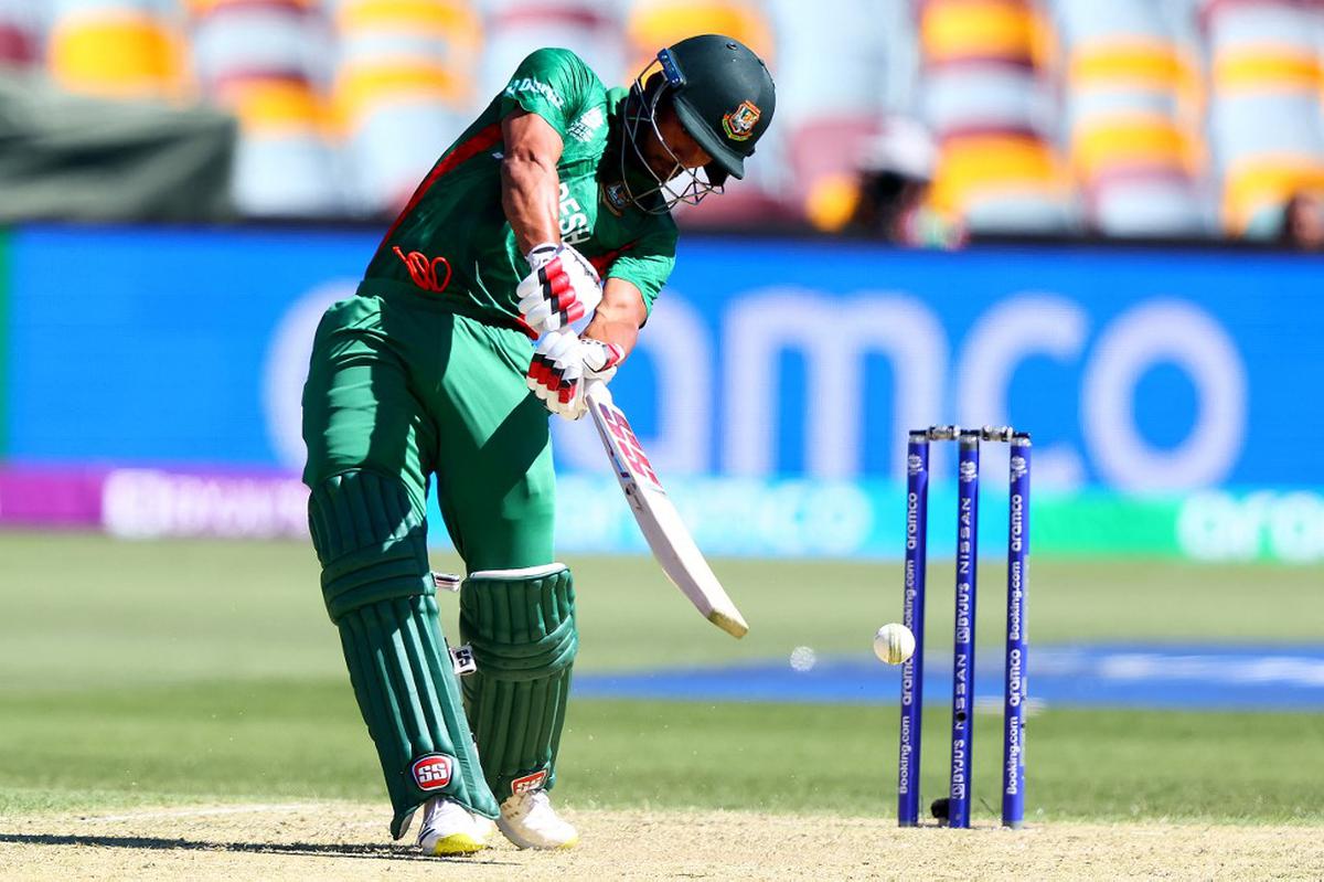 ICC Twenty20 World Cup | Shanto cracks maiden half-century as Bangladesh makes competitive total
