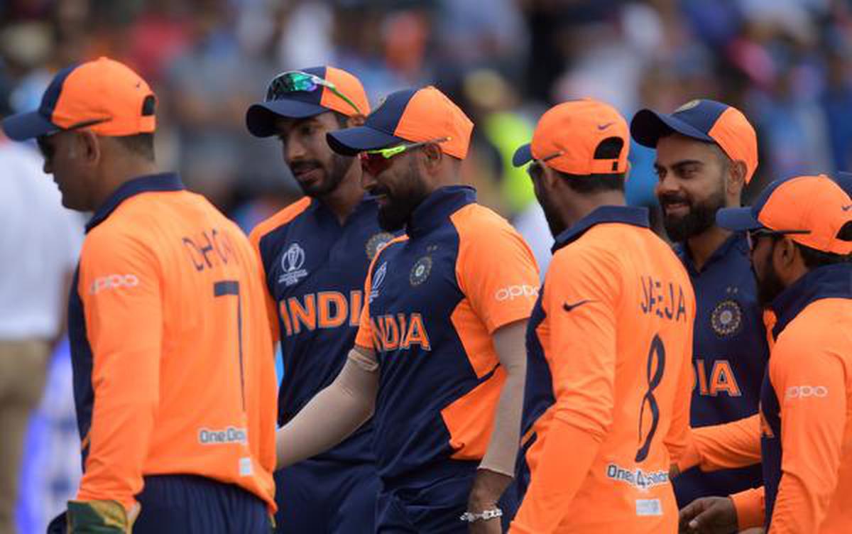 orange indian football jersey