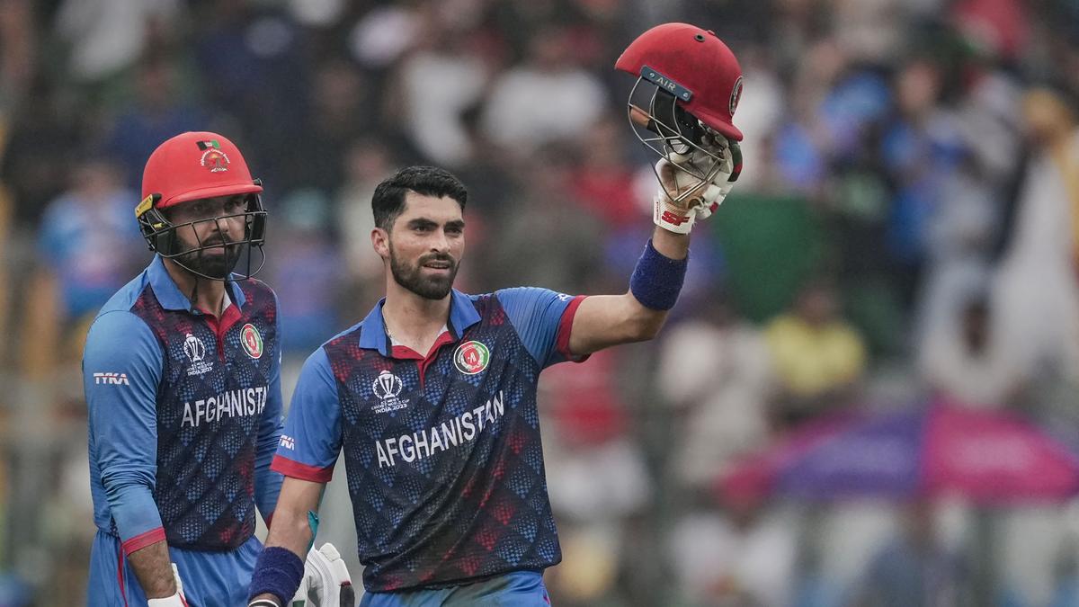 Ibrahim Zadran's historic first World Cup century takes Afghanistan to competitive total against Australia