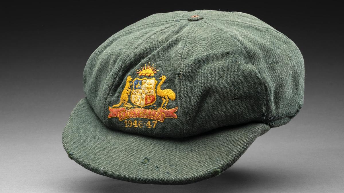Don Bradman ‘baggy green’ cap won during 1946-47 Ashes sells for 7,000