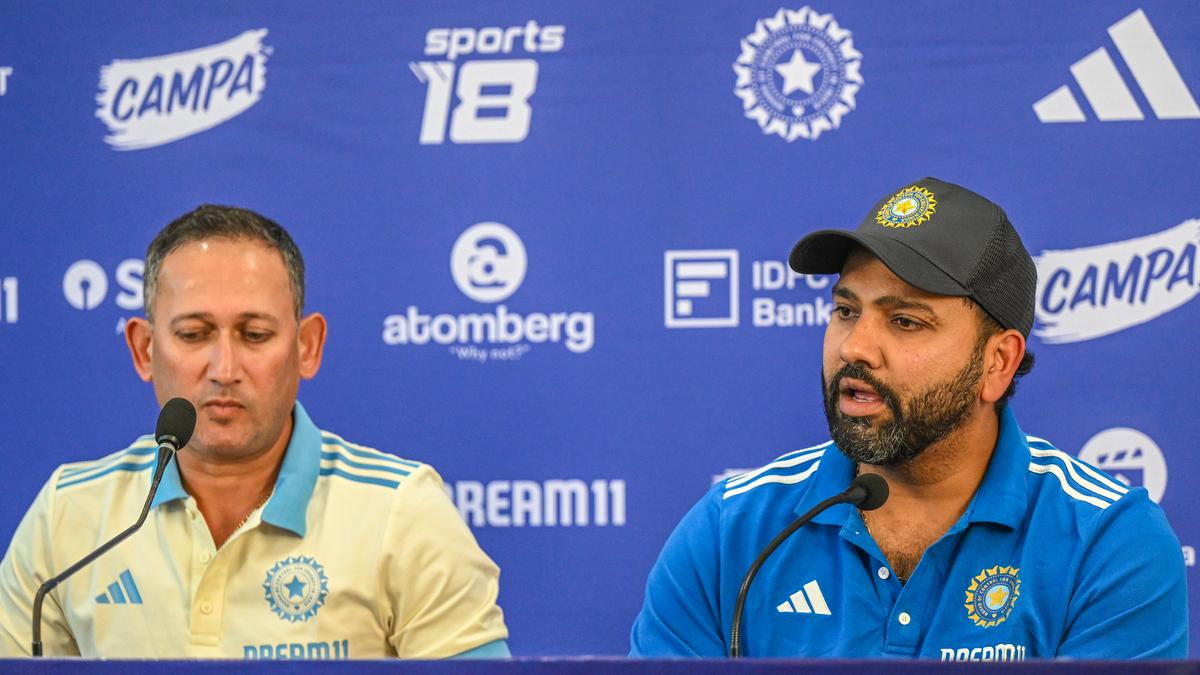 ICC Champions Trophy 2025: Team India squad: BCCI chairman of selectors Ajit Agarkar and captain Rohit Sharma announces the 15-man squad