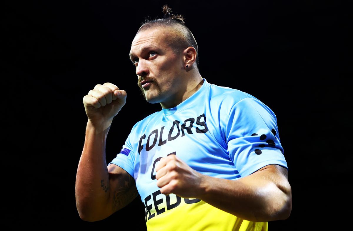 People’s champion: The 35-year-old has lived up to his billing as the sporting pride of Ukraine, carrying the hopes of a country fighting for its existence.