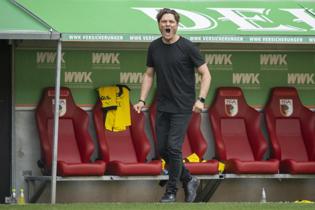 The man for the job: Edin Terzic has done a remarkable job as Dortmund manager. Having grown up as a fan of the Black and Yellows and spent time as a scout and assistant manager at the club, he had a clear understanding of the issues that needed addressing. | Photo credit: Getty Images