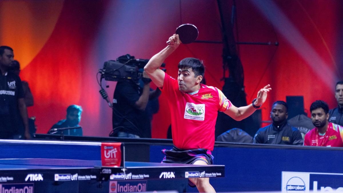 Ultimate Table Tennis: Harmeet Desai powers Goa Challengers  to a victory against Dabang Delhi