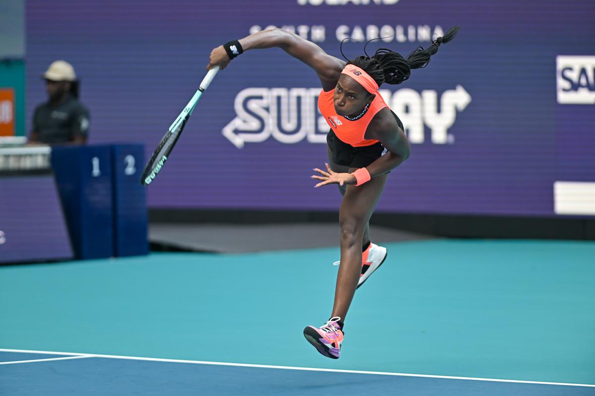 Going big: Gauff has hit the 126mph mark on her serve, but wants to continue to increase the average speed of her first delivery as she adopts a more aggressive style. | Photo credit: Getty Images